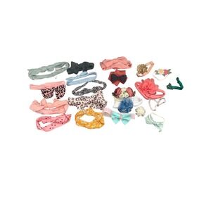 Infant Baby Girl Headband Wardrobe Lot of 21 Cute Accessories many Styles Colors